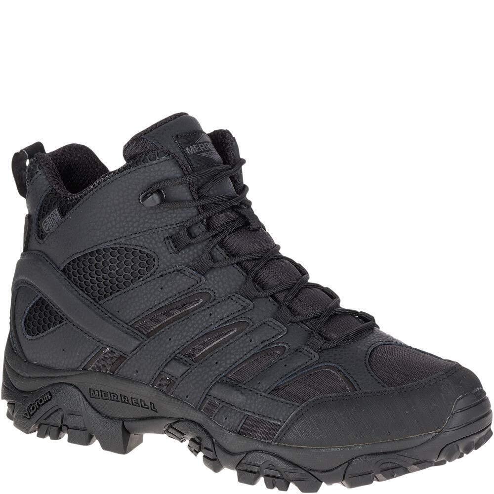 Merrell Men's Moab 2 Mid Tactical Waterproof Military Boot, Black, 11.5